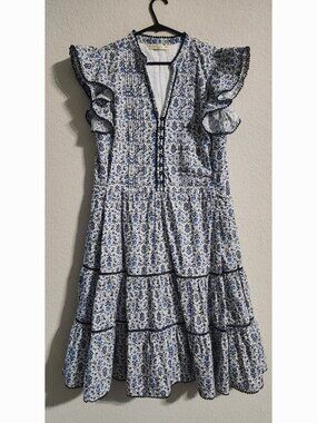 Wayward Fancies Dress Floral Print Cotton Dress Size Medium*